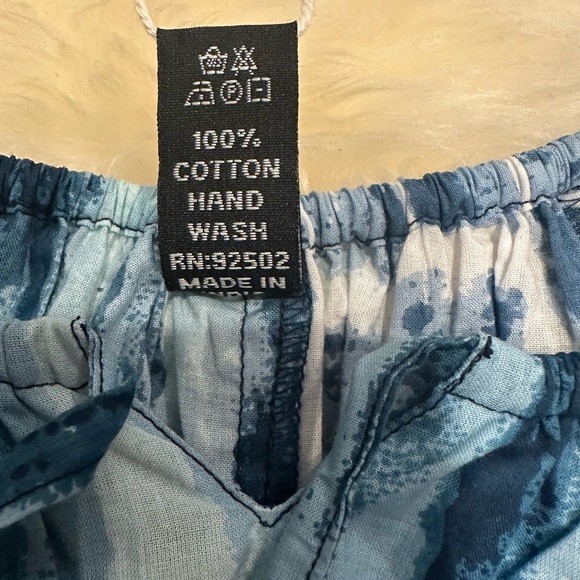 S/M.  NWT.  Sacred Threads Blue Patterned Blouse.  BL/RD14. 225261 - Picture 6 of 7